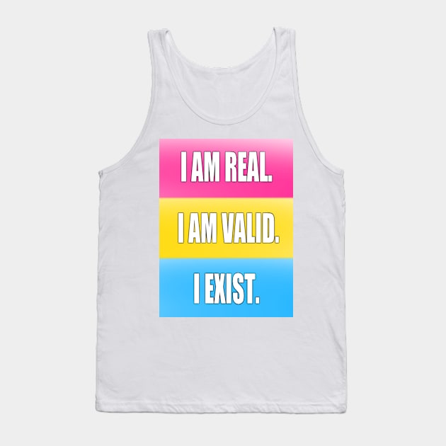 Pan Pride: I am Tank Top by The Curio Art Shop